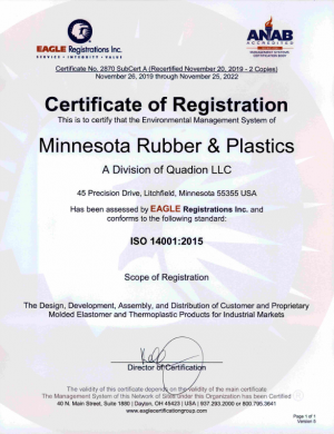 ISO 14001:2015認(rèn)證- Litchfield, Minnesota